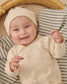Quincy Mae Wrap Top & Footed Pant Set  in Bunnies