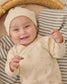 Quincy Mae Wrap Top & Footed Pant Set  in Bunnies