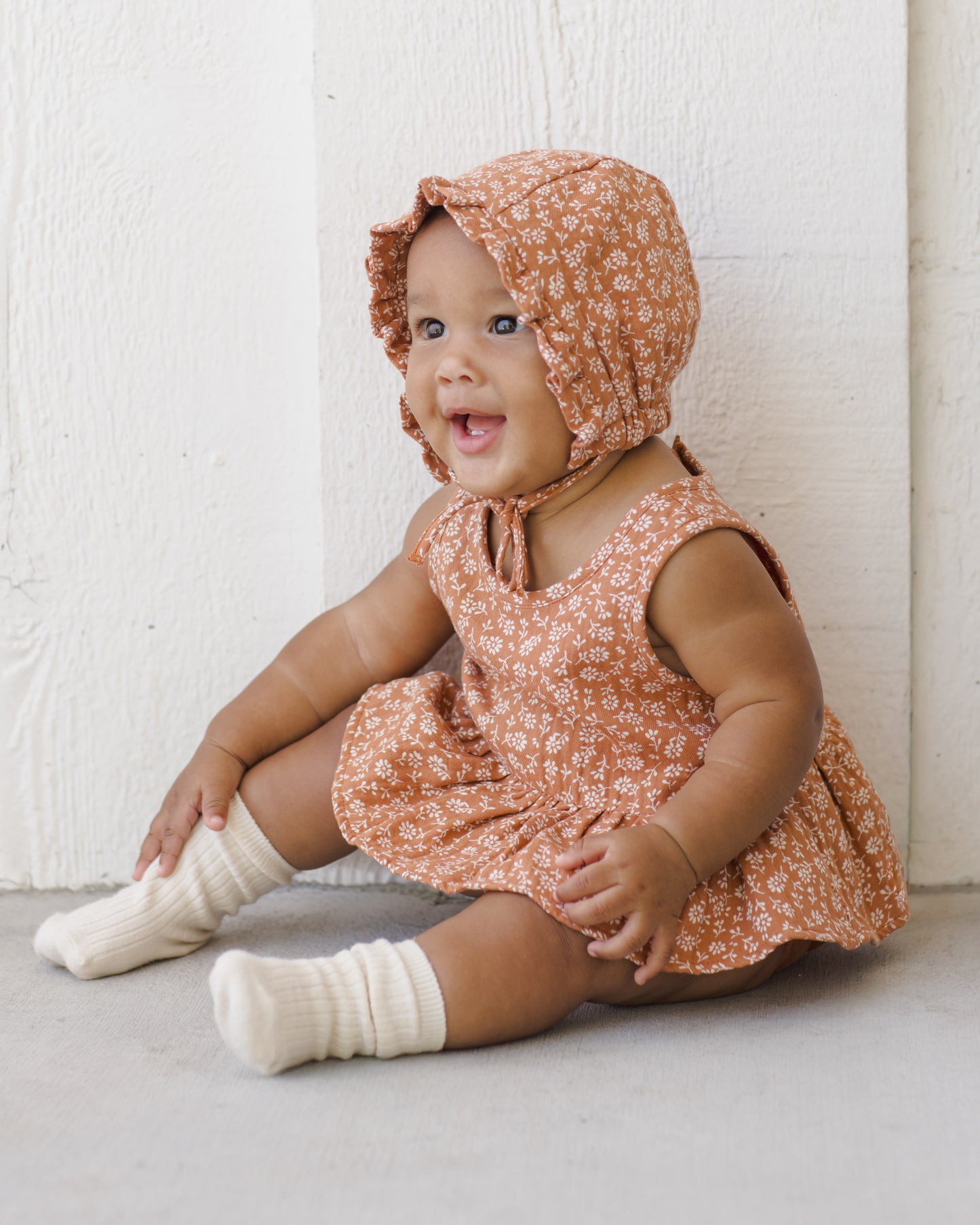 Quincy Mae Sleeveless Peplum Set in Poppy Floral