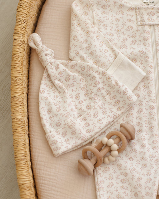 Quincy Mae Knotted Baby Hat in Ditsy