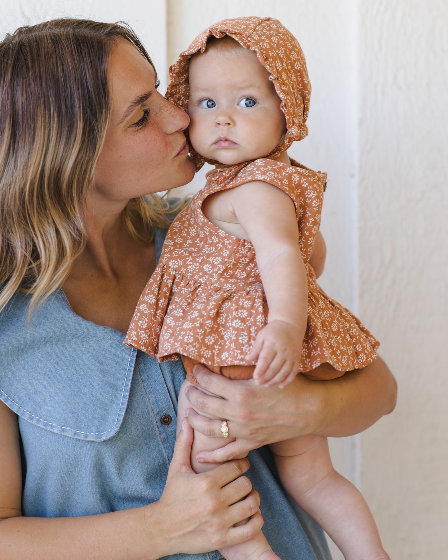 Quincy Mae Sleeveless Peplum Set in Poppy Floral
