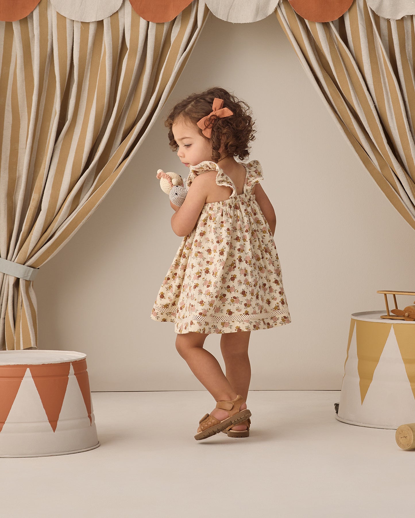 Quincy Mae Bow with Clip Set of 3 - Sky / Blush / Poppy