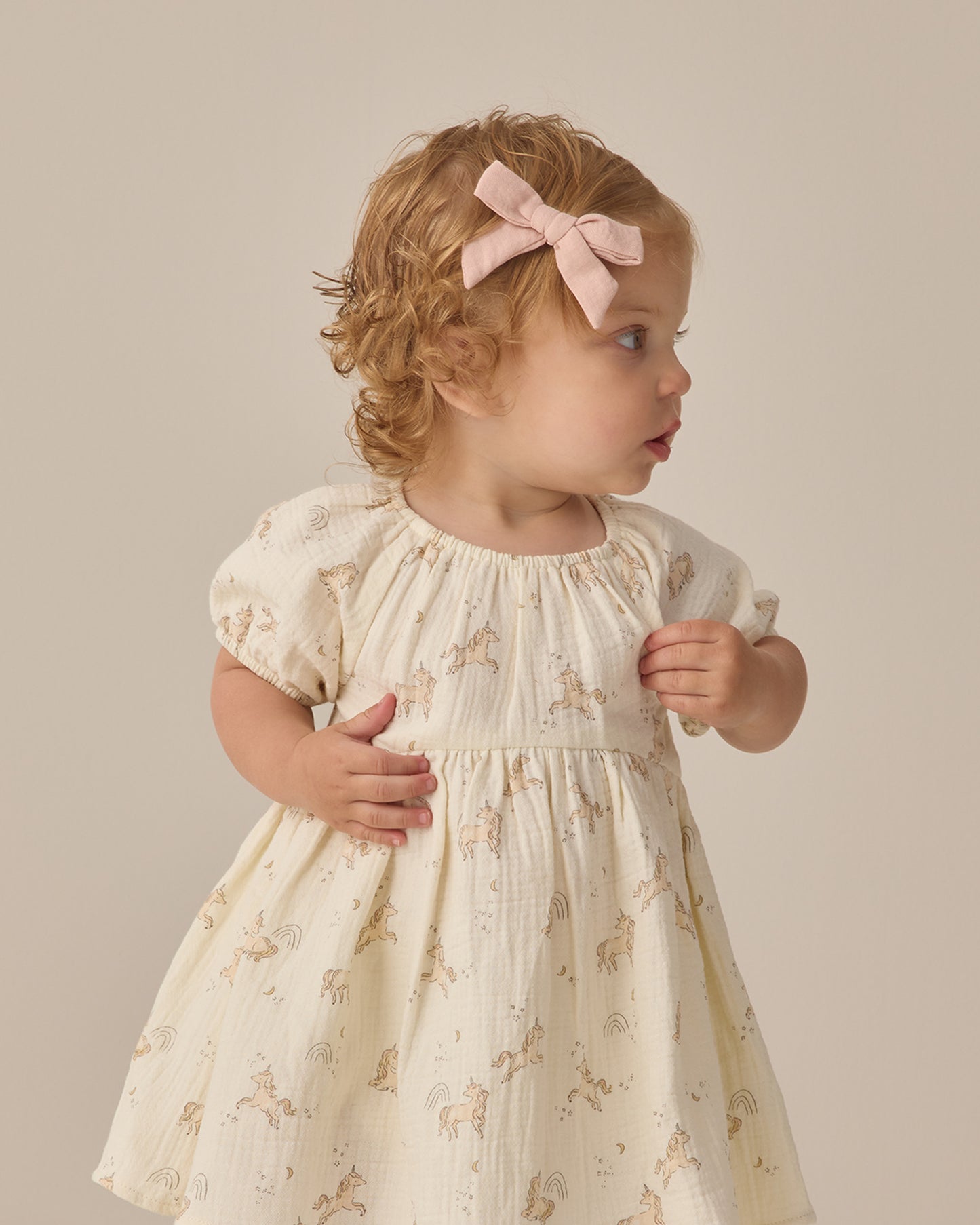 Quincy Mae Bow with Clip Set of 3 - Sky / Blush / Poppy