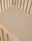 Quincy Mae Bamboo Crib Sheet in Oat Gingham
