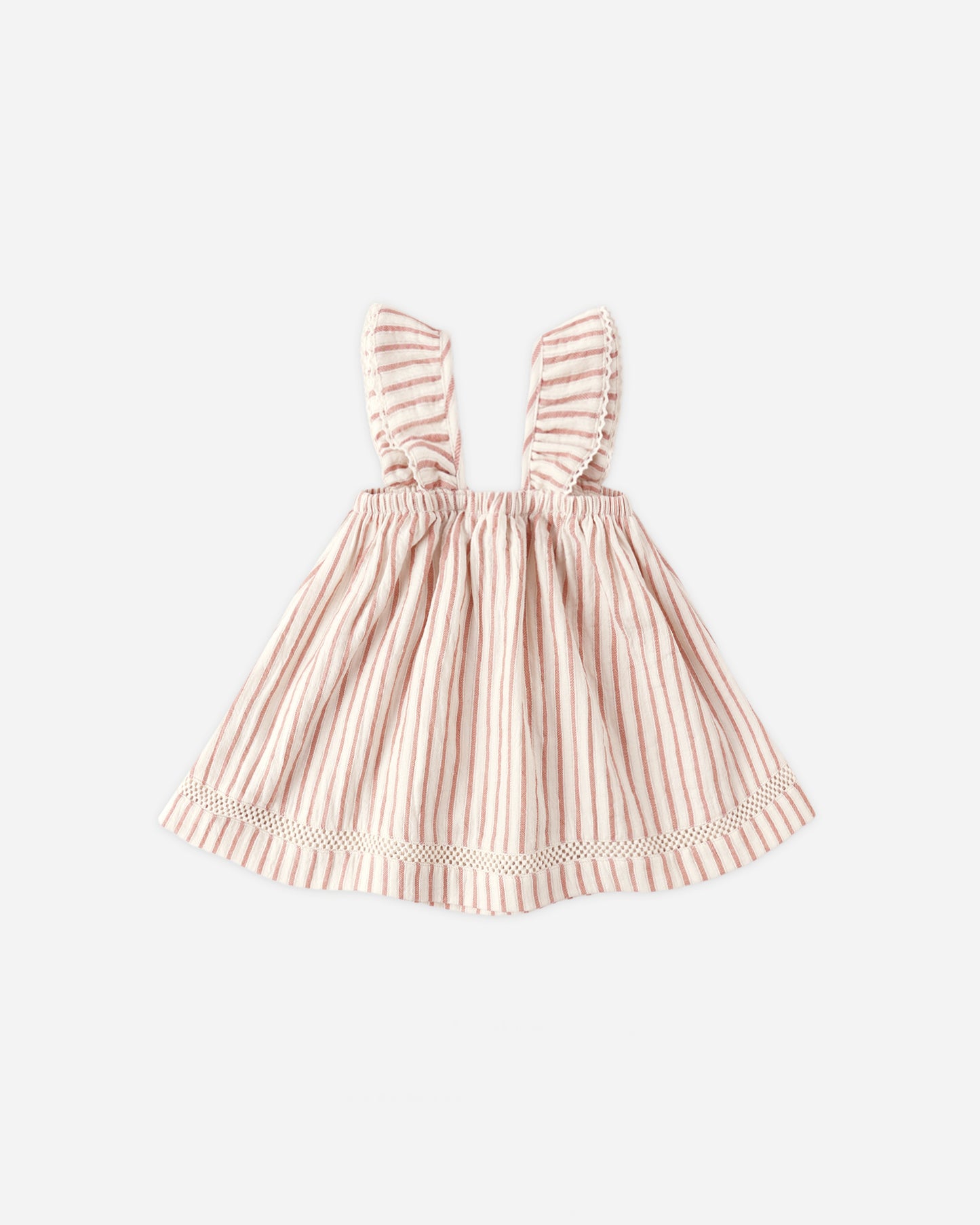 Quincy Mae Ruffle Tank Dress in Vintage Stripe