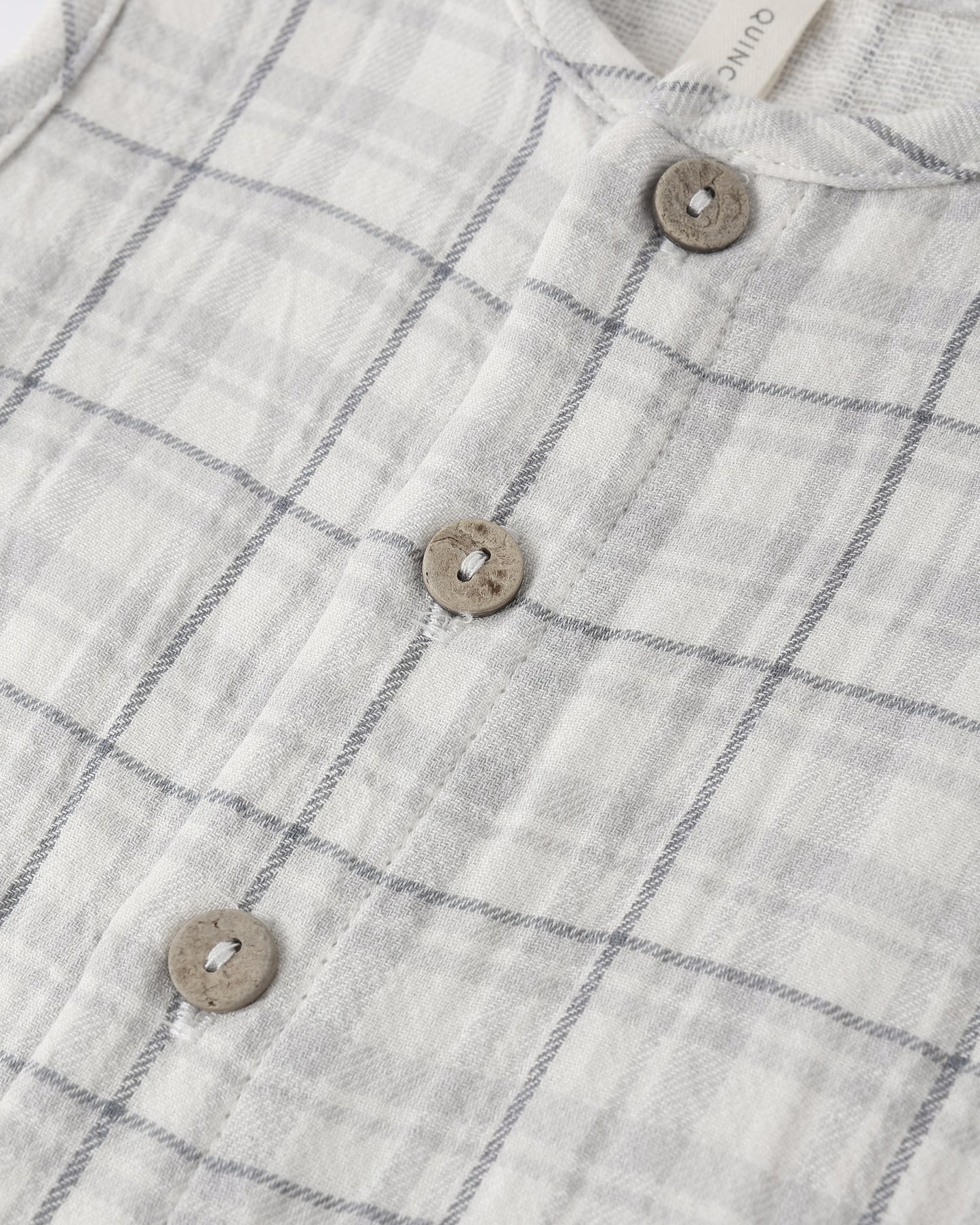 Quincy Mae Woven Jumpsuit in Blue Plaid