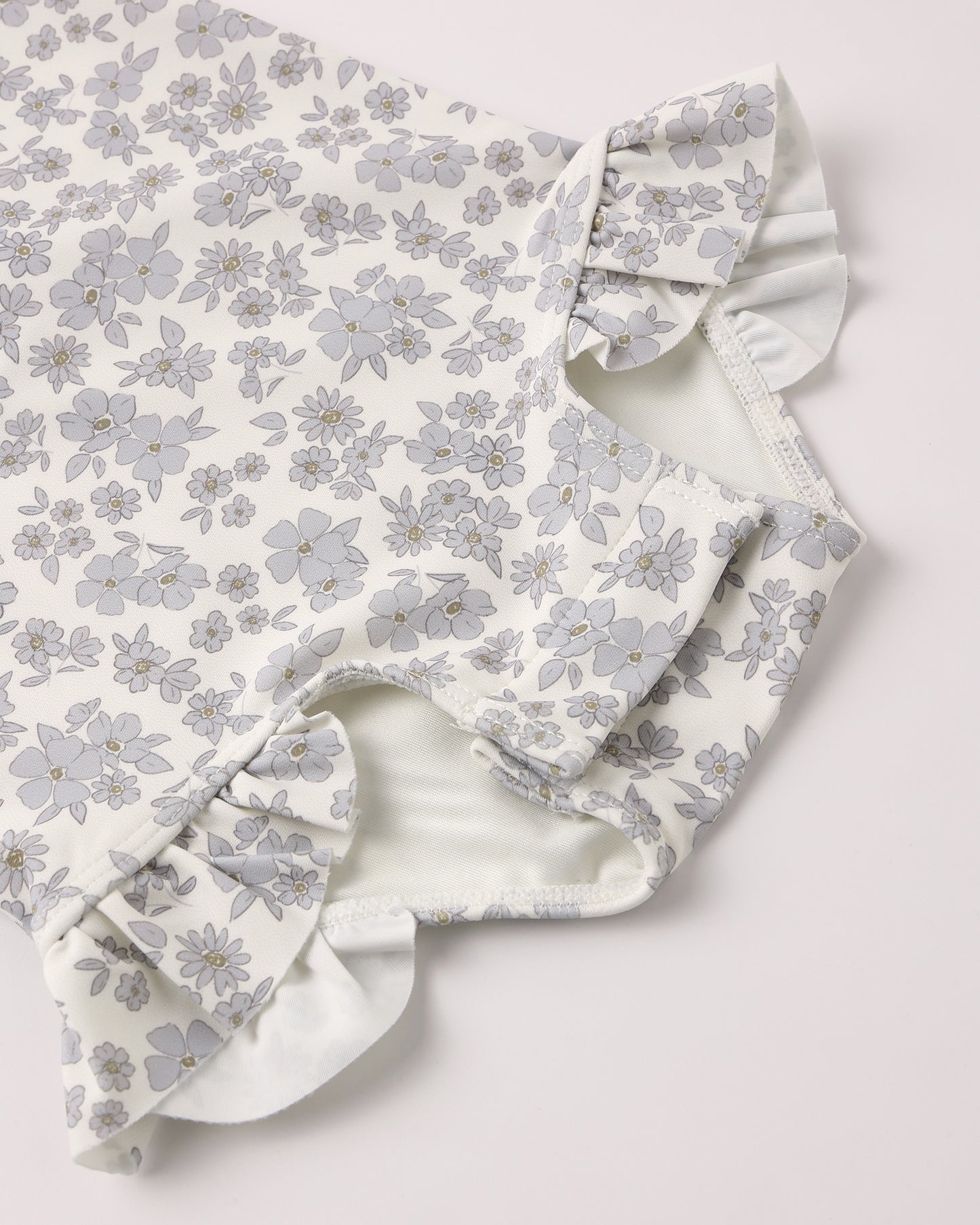 Quincy Mae Olivia Rashguard One-piece in Blue Floral
