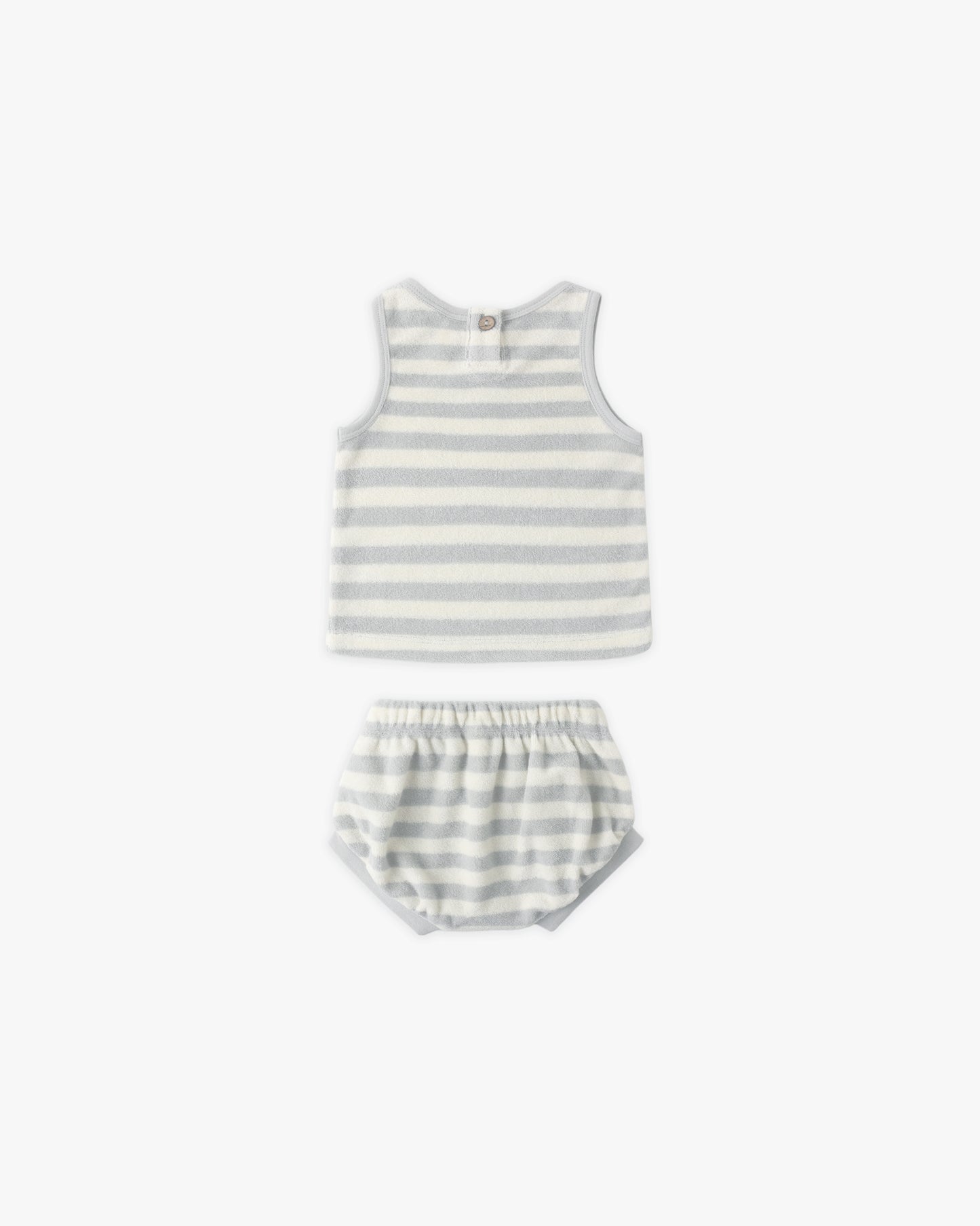 Quincy Mae Terry Tank & Short Set in Sky Stripe