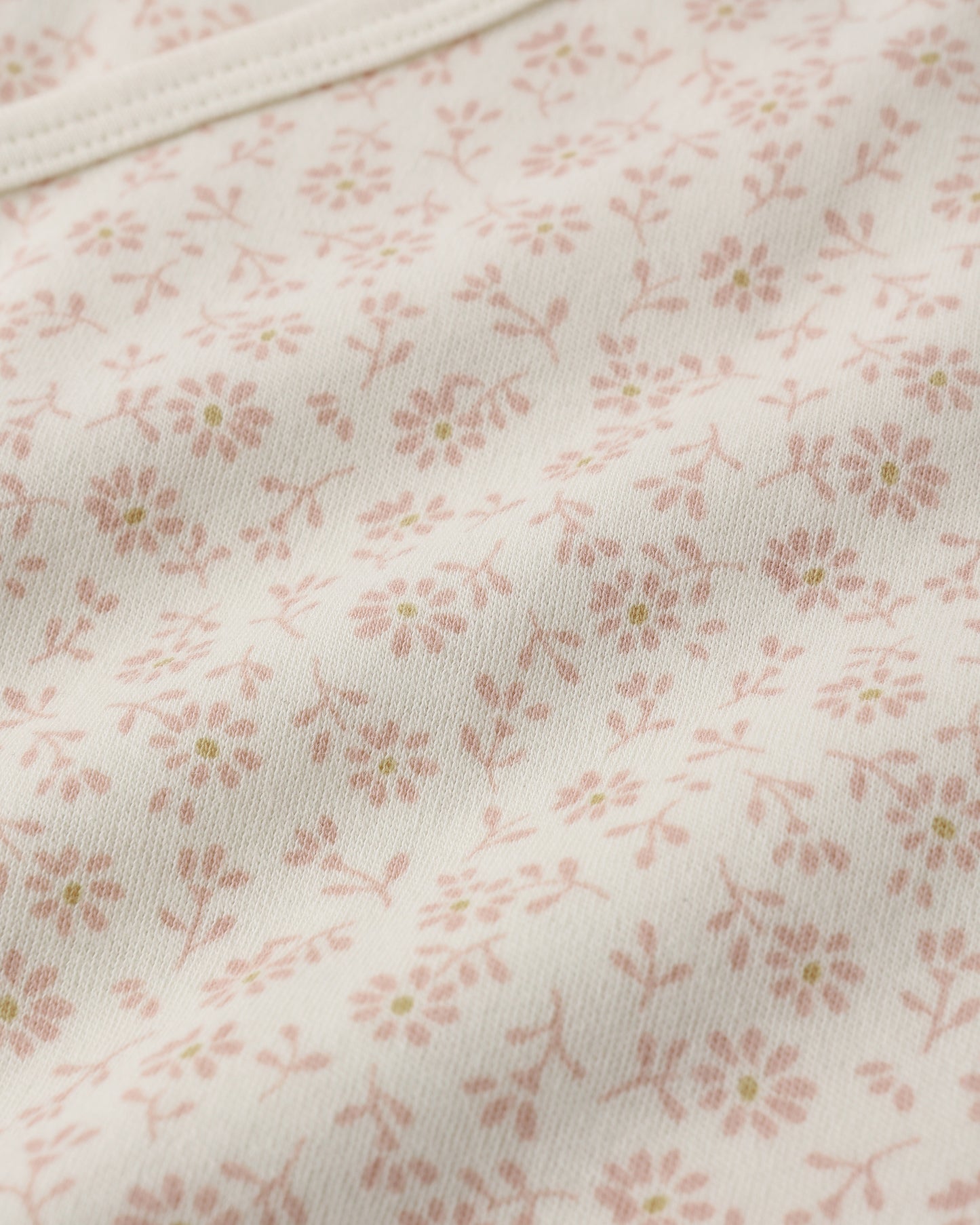 Quincy Mae Wrap Top & Footed Pant Set in Ditsy