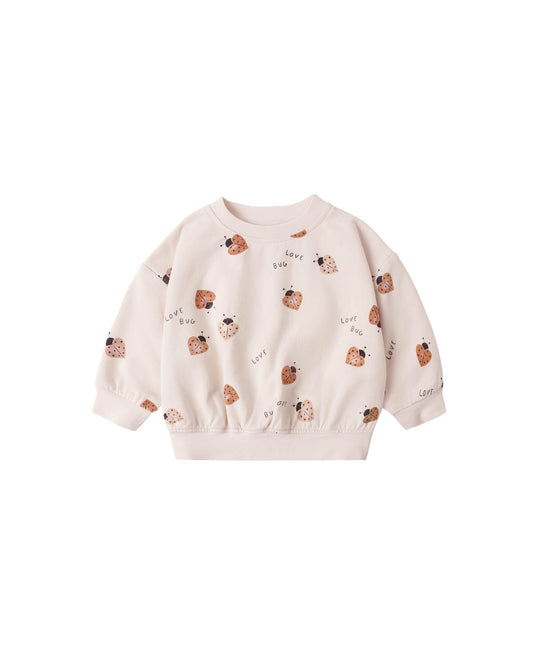 Quincy Mae Relaxed Sweatshirt in Love Bug