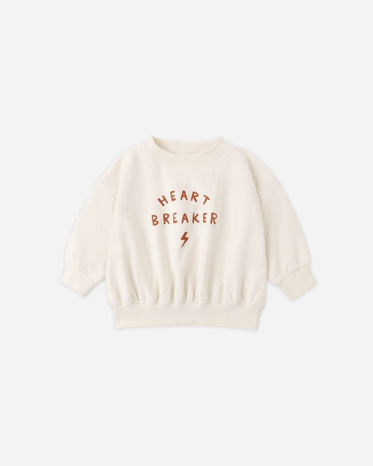 Quincy Mae Relaxed Sweatshirt in Heart Breaker