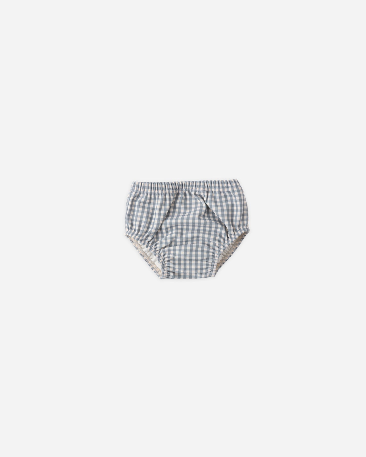 Quincy Mae Swim Diaper in Ocean Gingham