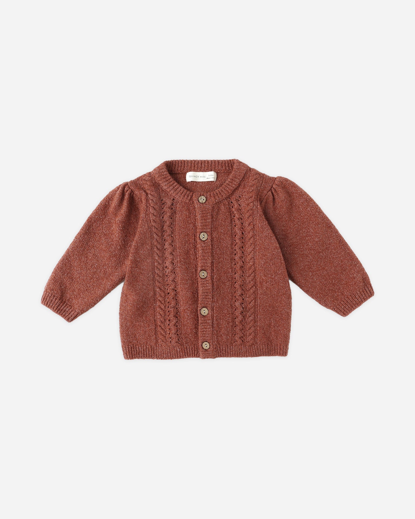 Quincy Mae Holly Cardigan in Cranberry