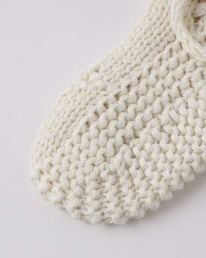 Quincy Mae Knit Booties in Natural