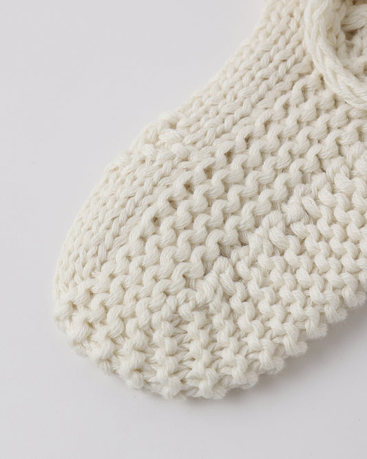 Quincy Mae Knit Booties in Natural