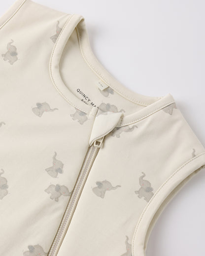 Quincy Mae Bamboo Sleep Bag in Elephant