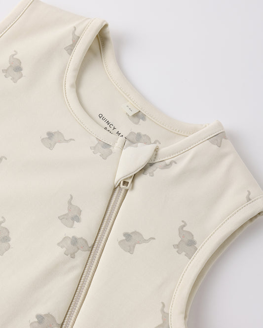 Quincy Mae Bamboo Sleep Bag in Elephant