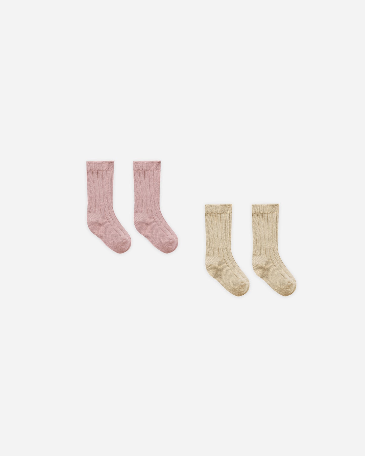 Quincy Mae Sock Set in Butterscotch/Mauve