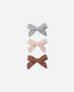 Quincy Mae Bow with Clip Set of 3 - Sky / Blush / Poppy