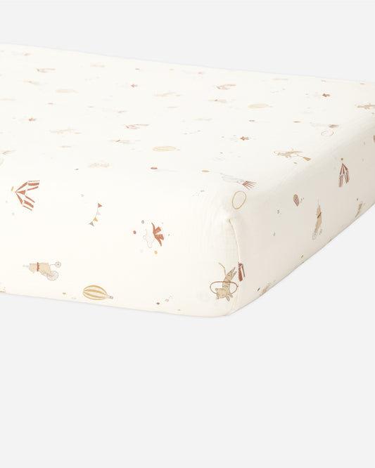 Quincy Mae Woven Crib Sheet in Carnival