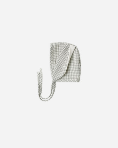 Quincy Mae Bunny Bonnet in Sage Gingham