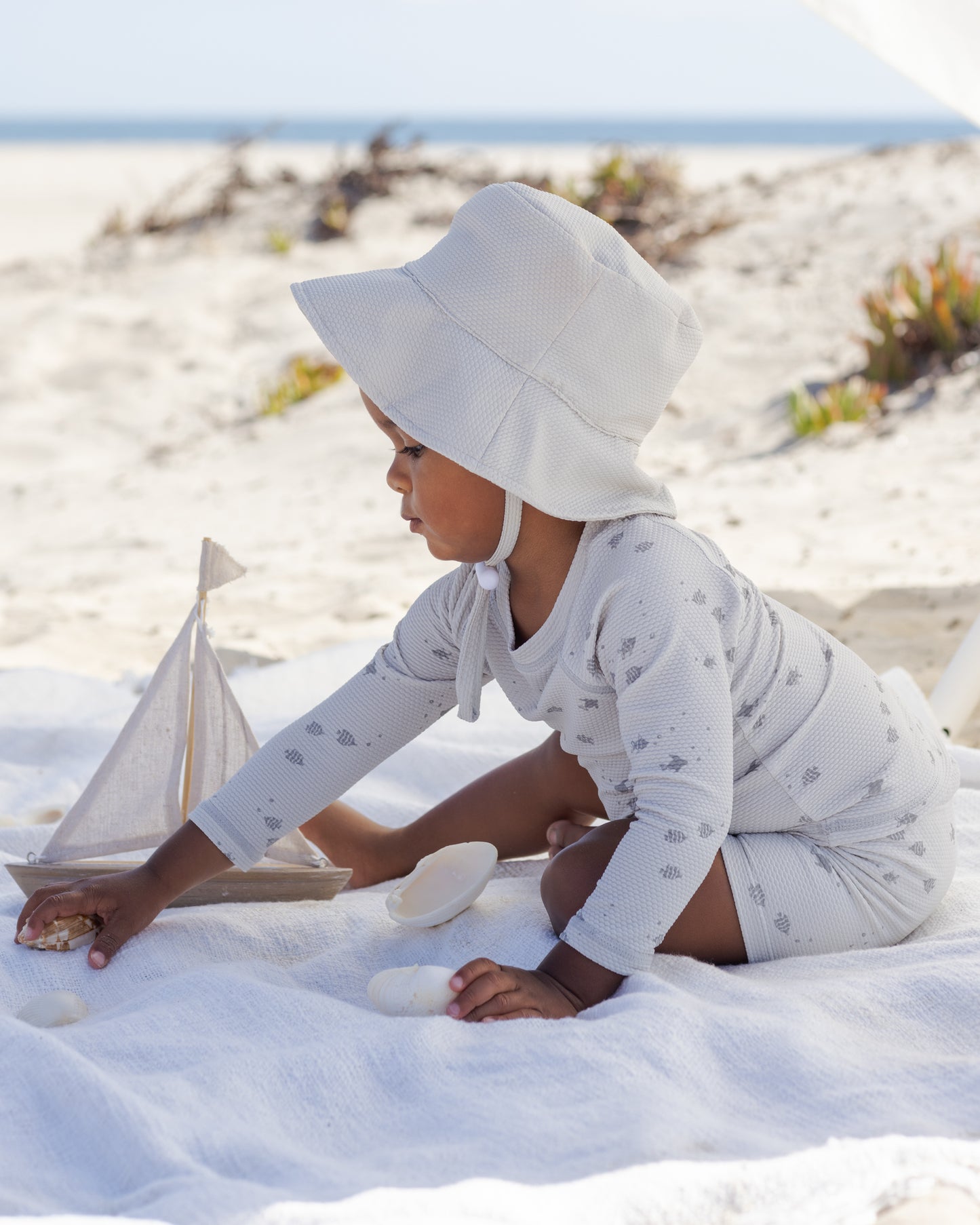 Quincy Mae Bucket Hat in Sky