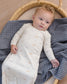 Quincy Mae Knotted Baby Gown & Hat Set in Dinos