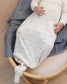 Quincy Mae Knotted Baby Gown & Hat Set in Dinos