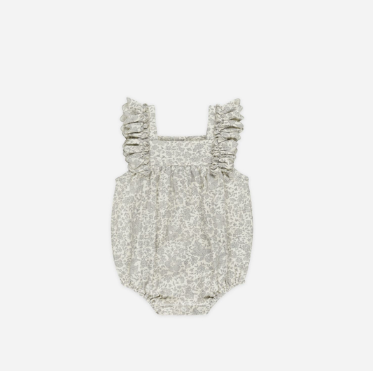 Quincy Mae Maya Romper in Blue Blossom