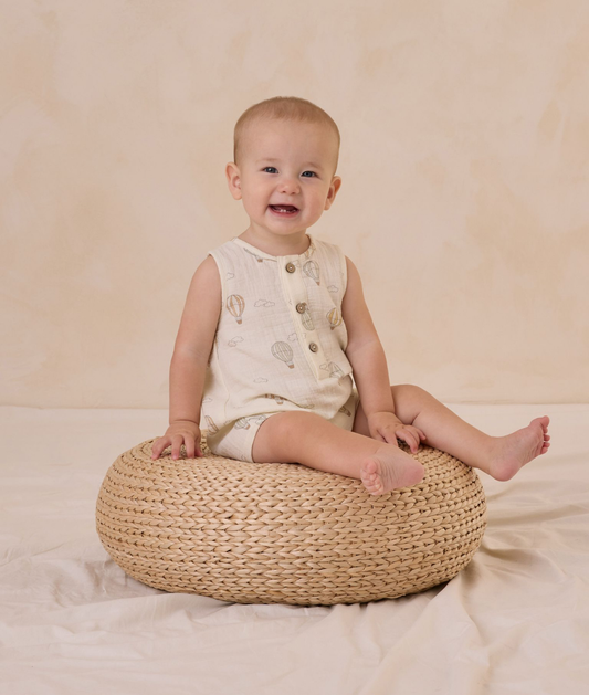 Quincy Mae Jack Romper in Hot Air Balloons