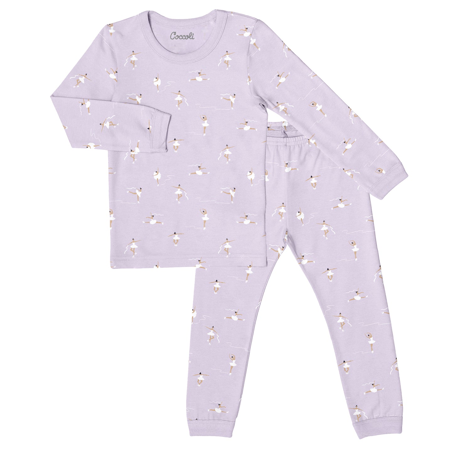 Coccoli 2 Piece Modal Pj Set in Skating Ballerinas