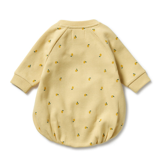Wilson & Frenchy Waffle Romper in Little Lemon