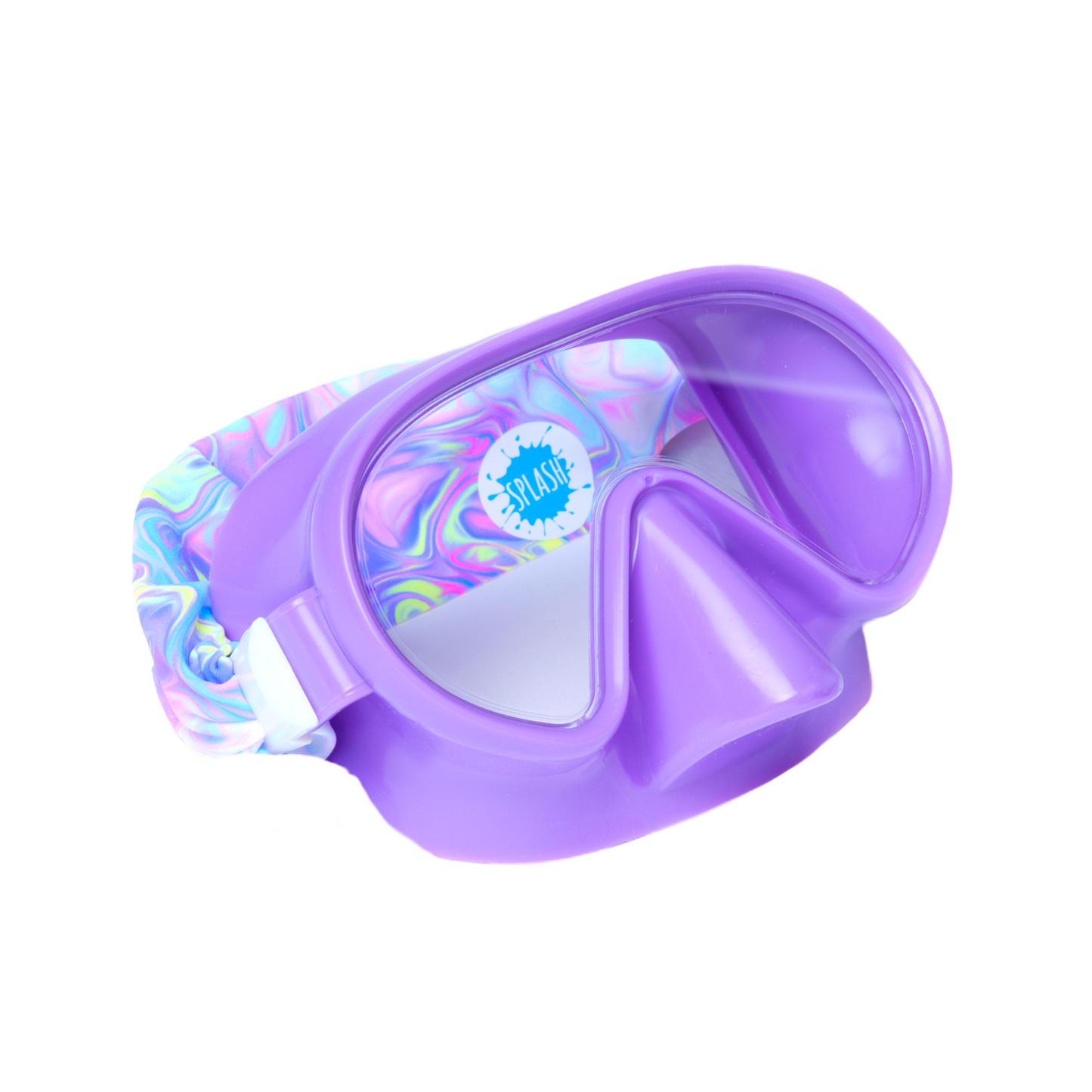 Splash Swim Goggle Mask in Pastel Swirl