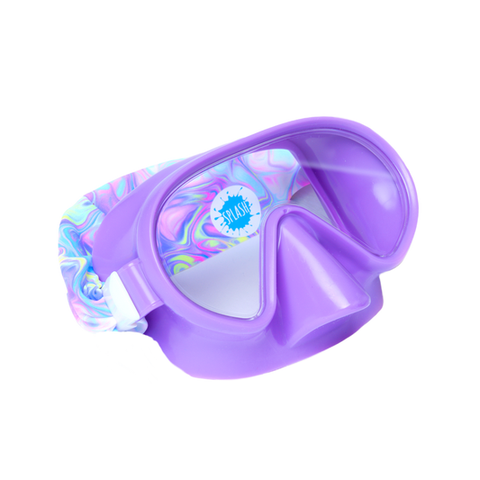 Splash Swim Goggle Mask in Pastel Swirl