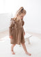 Mila & Co. Ribbed Flutter Dress in Cappuccino