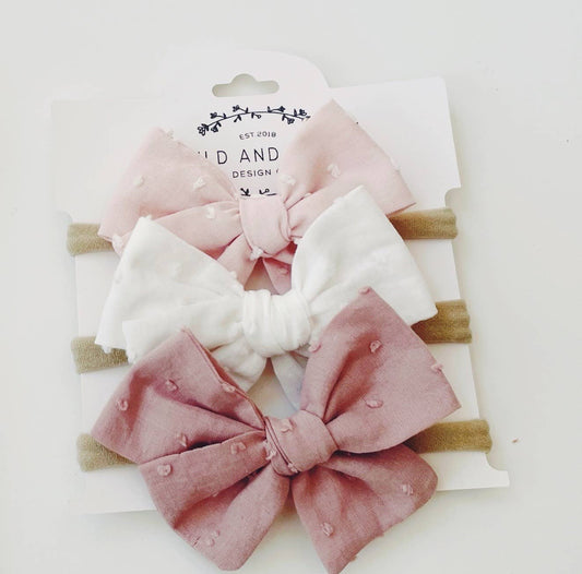 Wild and Free Design Co. Petite Pinwheel Bow Set