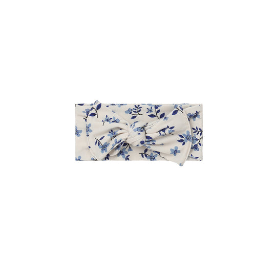 Belan J Bamboo Headband Bow in Bluebell