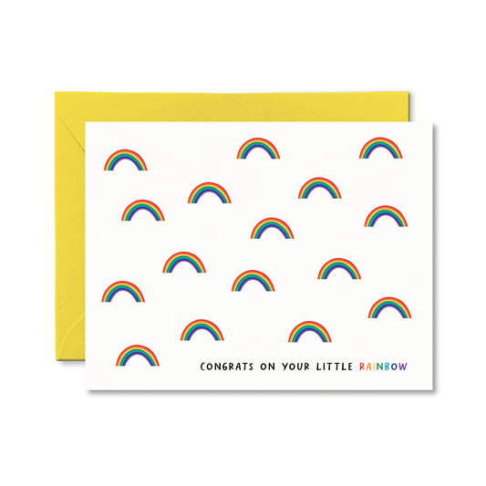 Pretty by Her - Congrats On Your Little Rainbow Card Baby Card