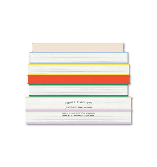 Ginger P. Designs - Baby Books die-cut Greeting Card