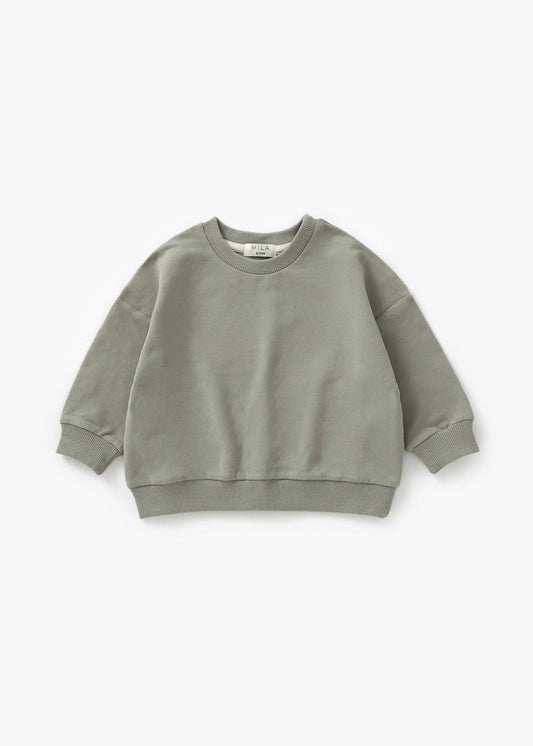 Mila & Co. Sweatshirt & Jogger Set in Basil