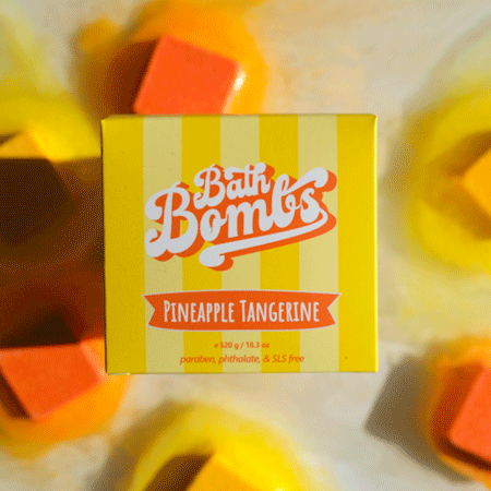 Happy Hippo Bath - Pineapple Tangerine Cube Bombs