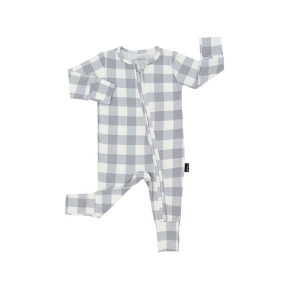 Belan J Footless Bamboo Sleeper in Denim Plaid