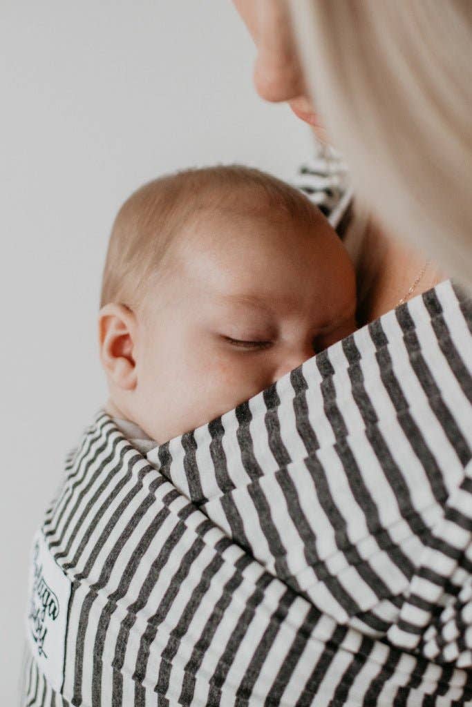Beluga Baby - Lori Beluga Wrap- Charcoal Stripe