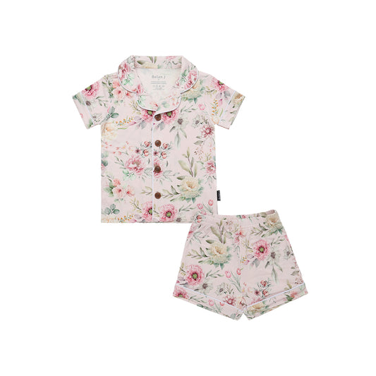 Belan J Kids Classic Summer Pj Set in Floral Bliss