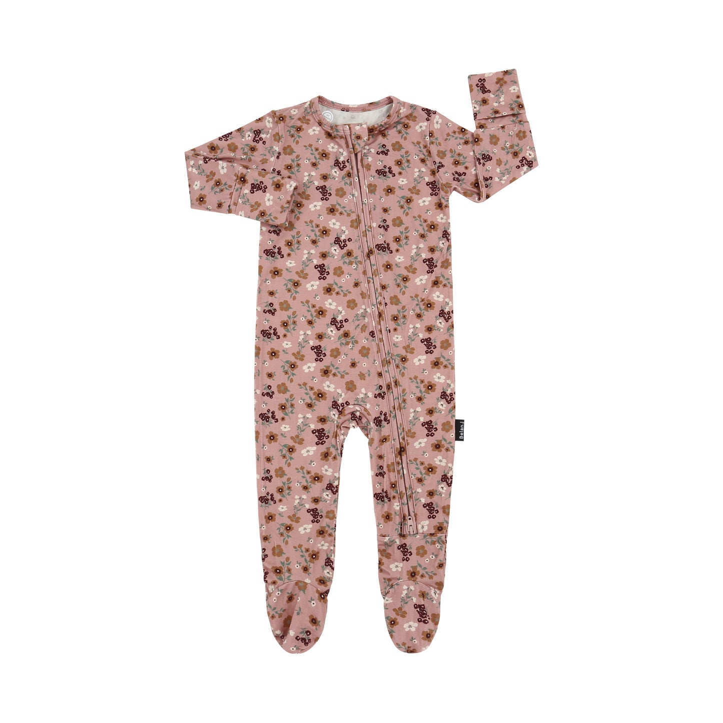 Belan J Bamboo Footed Sleeper in Velvet Garden