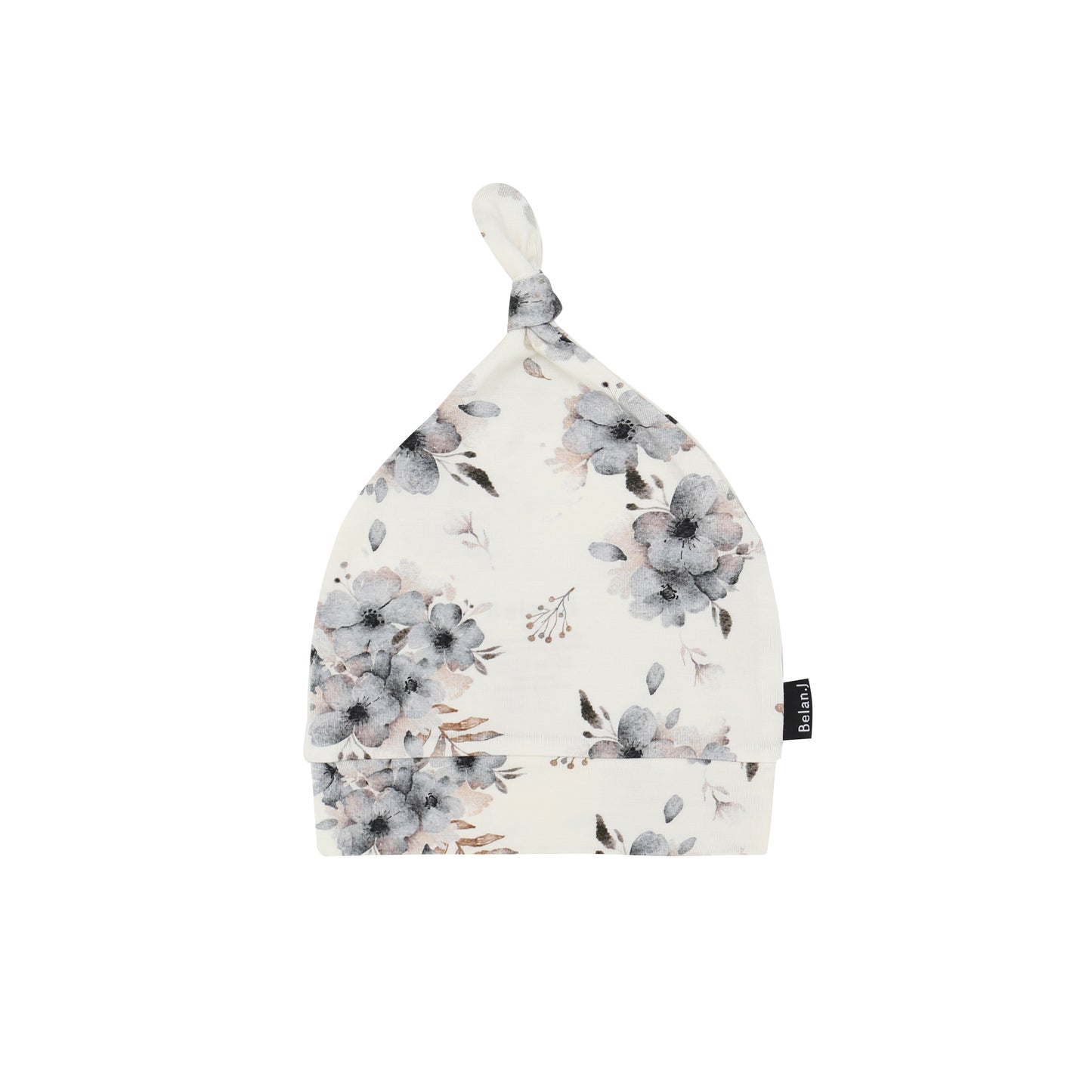 Belan J Knotted Infant Hat in Frosty Floral