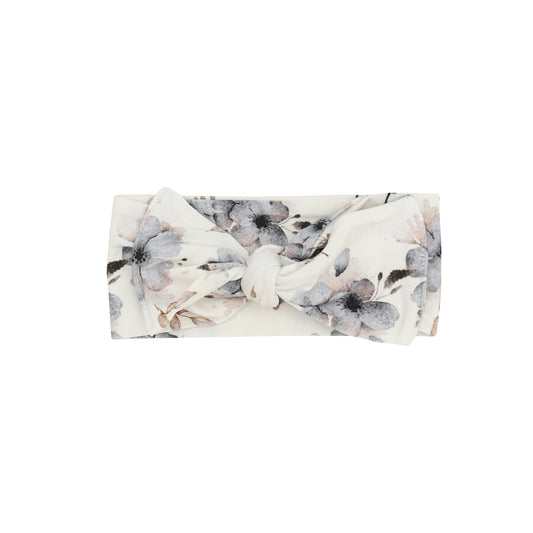 Belan J Headband Bow in Frosty Floral