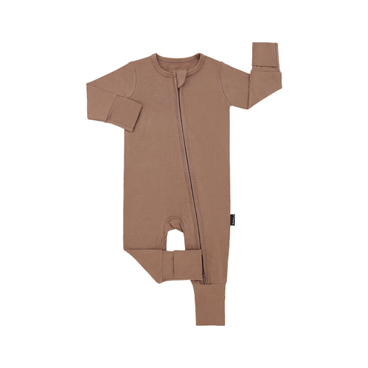 Belan J Foldover Cuff Footless Bamboo Sleeper in Hazel