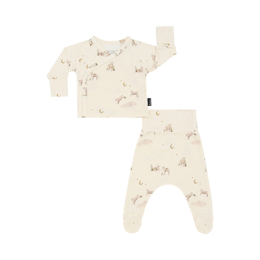 Belan J Take me Home Kimono Set in Little Lambs