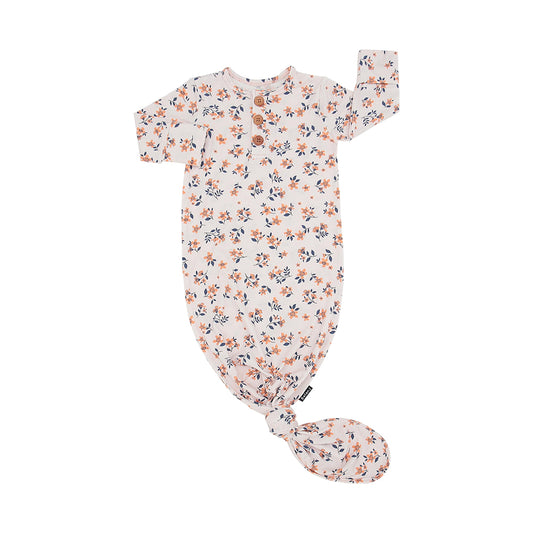Belan J Knotted Sleep Gown in Peachy Blossom